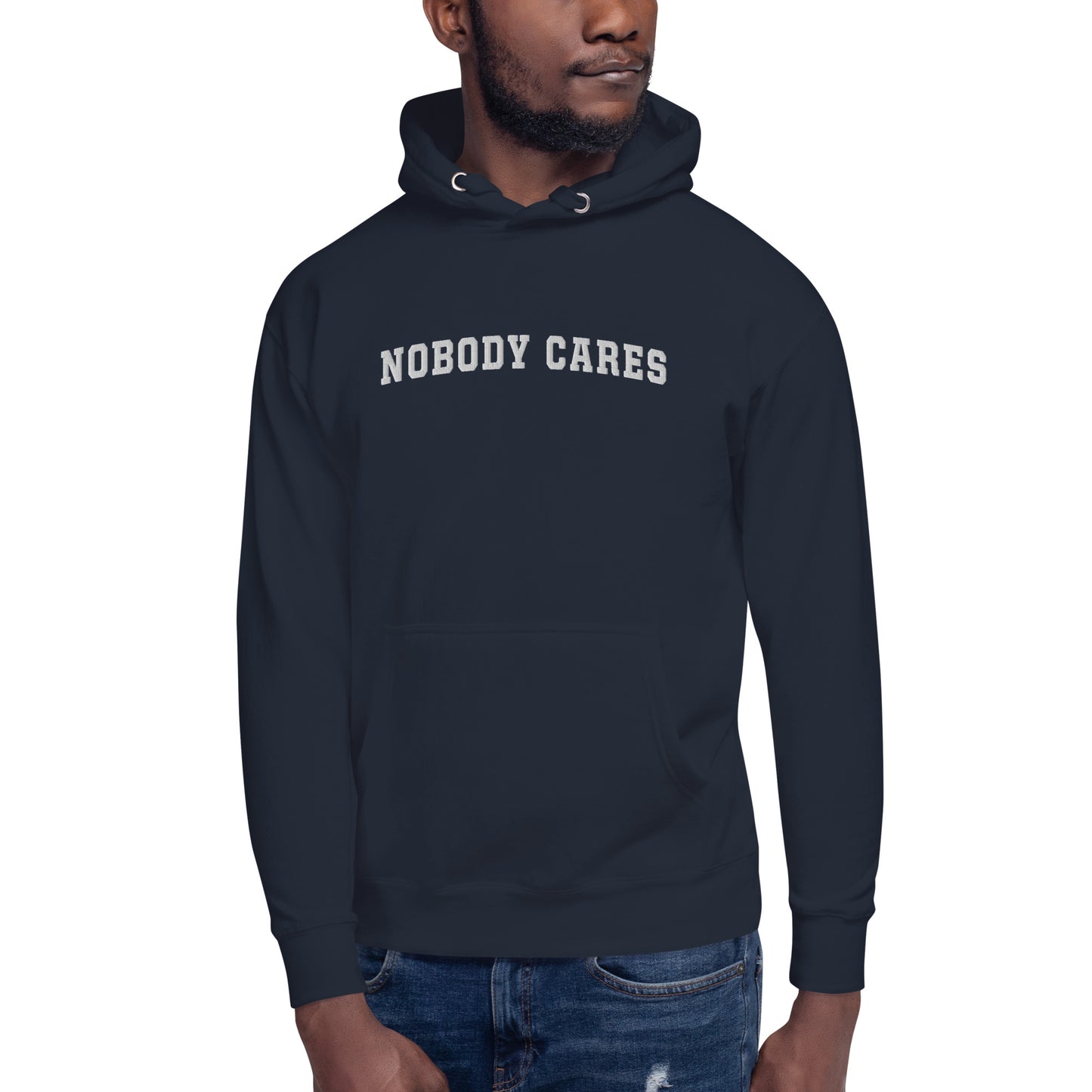 Nobody Cares - Unisex Hoodie (white text variant)